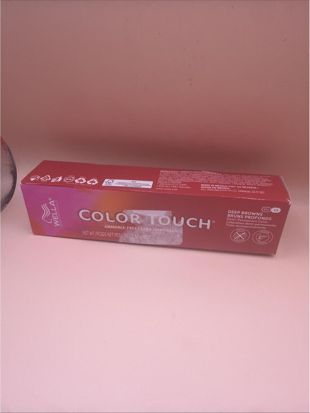 WELLA - COLOR TOUCH - Rich Naturals 2 oz - Light Brown , Mahogany